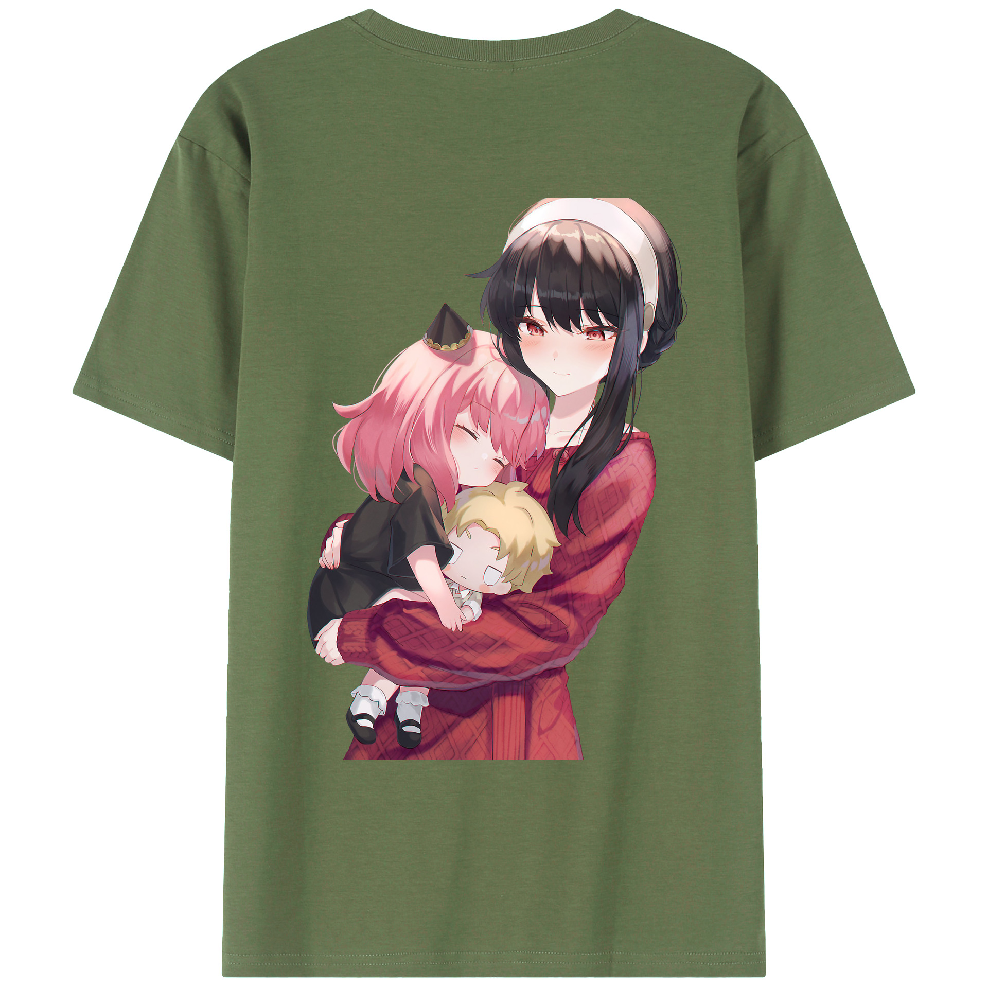 （画像用） SPY×FAMILY间谍家家酒 綿100％ メンズ半袖Tシャツ（バックプリント） 通気性